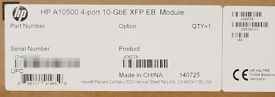 HP 10500 / H3C S10500 4-port 10-GbE XFP EB Module JC627A LSU1TGX4EB0
