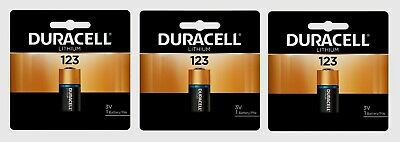 3~NEW DURACELL 3 volt Lithium Photo Camera Battery 123 DL123A ...