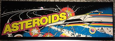Asteroids Arcade Marquee 23.7'' x 8.1''