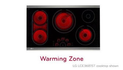 LG Black Ceramic Glass Radiant Cooktop w/Smoothtouch Controls (LCE3010SB)