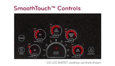 LG Black Ceramic Glass Radiant Cooktop w/Smoothtouch Controls (LCE3010SB)