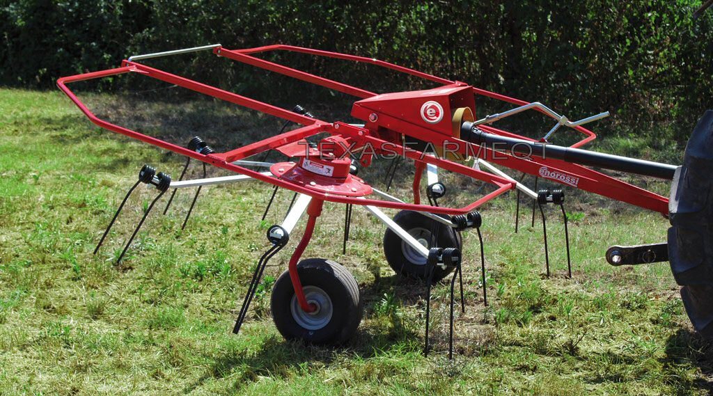 Enorossi G2 10' Pull Type Hay Tedder - Ships Free to Texas & Surrounding States!
