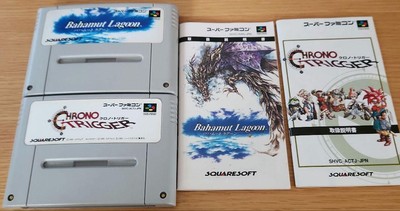 Chrono Trigger & Bahamut Lagoon Super Famicom Games Unverified No Boxes
