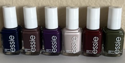 Lot Of 6 ESSIE Nail Lacquer, Nail Polish Assorted Colors .46 Oz No Repeats