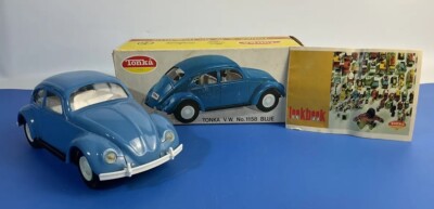Tonka Volkswagen VW Beetle Bug Blue Tonka Car w/Org Box &Look Book- #1158 52680
