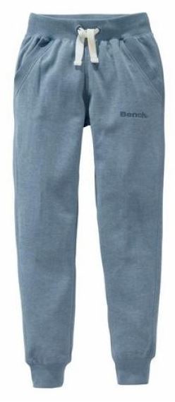 Bench Mädchen Jungen Sweathose graublau mit Print Trainingshose Unisex 