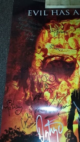 Rob Zombie's Halloween Cast and crew signed poster