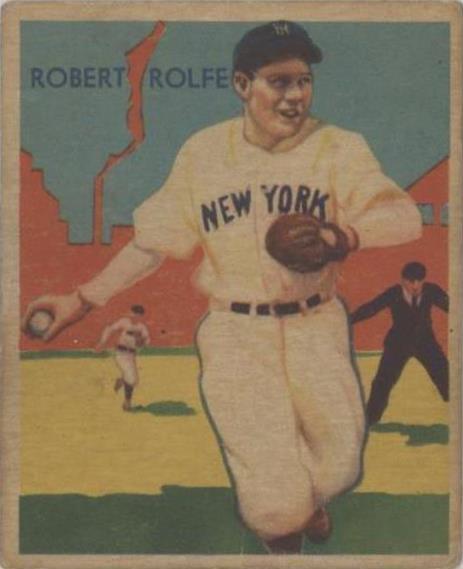 1934-36 National Chicle Diamond Stars - Red Rolfe #104