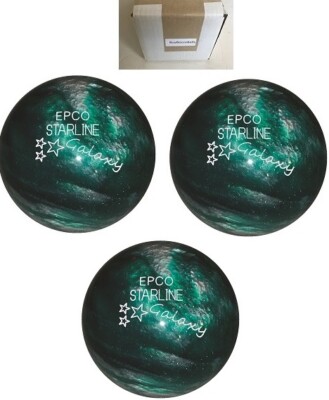 EPCO Duckpin Bowling balls - Starline Galaxy - Green (with engraving)