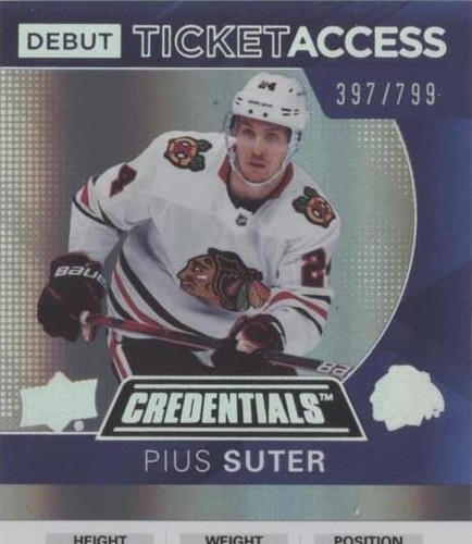 2021-22 Upper Deck Credentials - Pius Suter #138