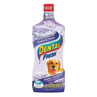 Dental Fresh Advanced Plaque and Tartar Water Additive, Dog Teeth Cleaning
