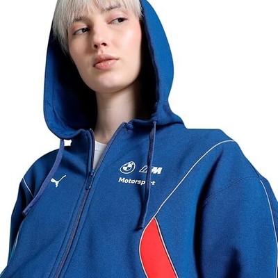Женская толстовка с капюшоном свободного кроя Puma Womens BMW M Motorsport с капюшоном свободного кроя
