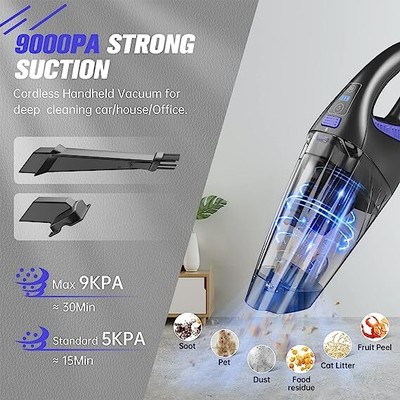 IMINSO Handheld Vacuum Cordless Car Cleaner 9000PA LED HM611A - Black/Blue