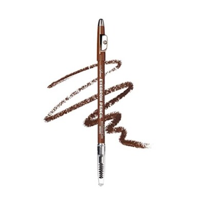 Ruby Kisses Go Brow Eyebrow Wooden Pencil w/ Sharpener -LIGHT MEDIUM BROWN-NEW