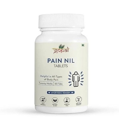 RamGopal Ayurveda Pain Nil Tablets 60Tab (1 Pc) Free Shipping