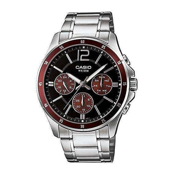 Casio MTP-1374D-5A - Orologio da polso Uomo Acciaio inox colore Argento lac