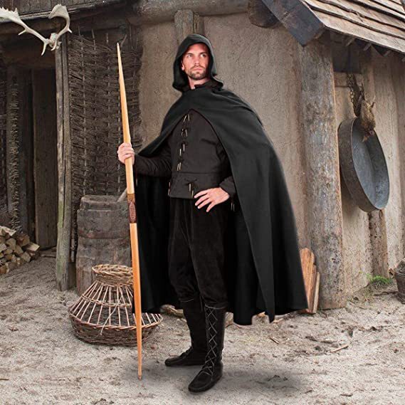 Alexon Black cape ケープ付きロングマント Alexon Black cape ケープ付きロングマント Amazon.co.jp