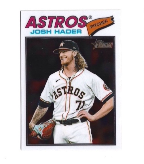 2026 Topps Heritage #9 Chrome - Josh Hader Houston Astros
