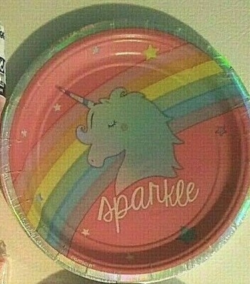 MAGICAL RAINBOW Birthday Party Supply Decoration Kit for 16 w/ Treat Bags