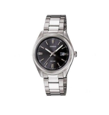 Casio LTP-1302D-1A1 Original Stainless Steel Womens Analog Watch WR 50M LTP-1302