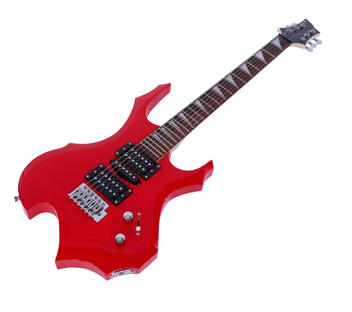 Professional Flame Type Electric Guitar Guitar Bag Strap Pick Tremolo Bar Link