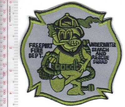Freeport Fire Department Undewater Search & Rescue Squad New York Patch grey