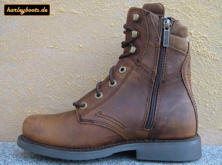 HARLEY-DAVIDSON HARLEY DAVIDSON BOOTS DARNEL BRAUN KULT GESCHNÜRTE BIKERBOOTS GR. 40 BIS 46