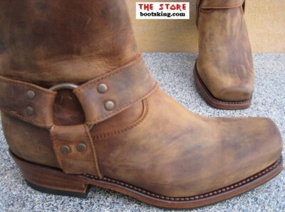 SENDRA SENDRA BOOTS 12851 BIKERBOOTS FARMER STIEFEL BRAUN REISSVERSCHLUSS GR. 38 BIS 46