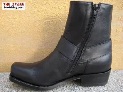 SENDRA SENDRA BOOTS 12852 BIKERBOOTS FARMER STIEFEL SCHWARZ REISSVERSCHLUSS GR. 38 BIS 46