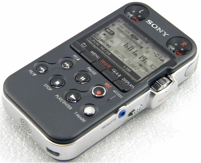 Sony PCM-M10 Linear Guitar Recorder-original plastic screen protector still on