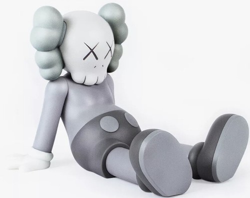 KAWS NGVポスター額装品 ブルー 木製フレーム KAWS カウズ