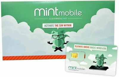 Mint Mobile 3-Month 5GB/a month 4G LTE 5G Prepaid SIM Card Kit Phone Service