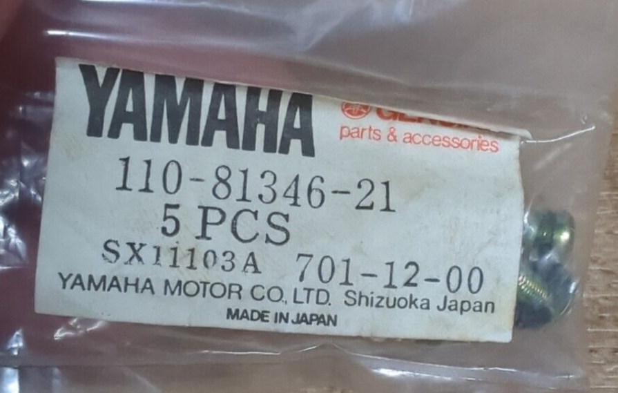pan様 5) NOS Pan Head Screws Fits: Yamaha 74-77 YZ80 80-82 MX80