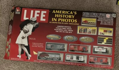 Life Like HO LIFE MAGAZINE America's History in Photos Train Set