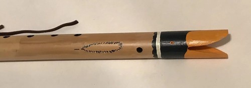 Hand Made/Carved/Painted Native American Style Flute Beautifully Crafted