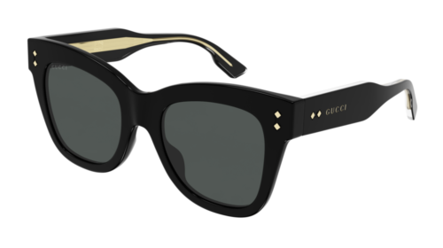 Pre-owned Gucci Sunglasses Gg1082s 001 Black Grey Woman In Gray