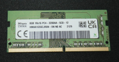 SK Hynix 8GB HMAA1GS6CJR6N-XN 1Rx16 PC4-3200AA DDR4 Laptop Memory Ram