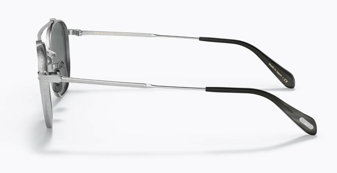 Pre-owned Oliver Peoples 0ov1294st Mandeville 52546i Brushed Silver Gradient Sunglasses