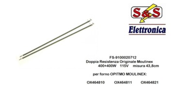 Kit composto da  Doppia Resistenza 400+400W 115V 43,8cm x Forno optimo OX464810