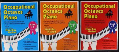 Occupational Octaves Piano Book Special Needs Learning Music & Rings Books 1-3