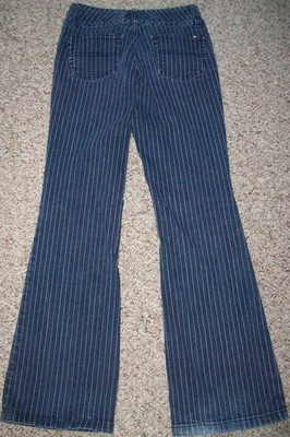 Tommy Hilfiger Stretch Striped Flared Leg Jeans Junior Girls size 12 @ cLOSeT
