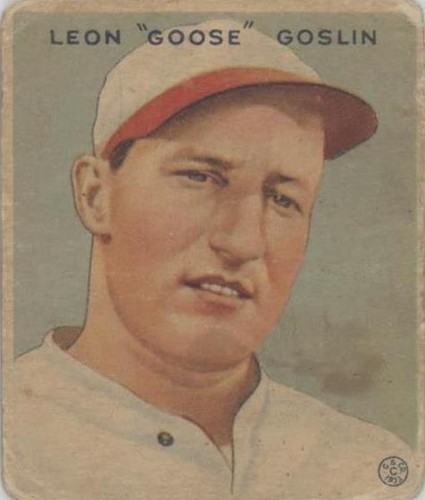 Goose Goslin Trading Cards
