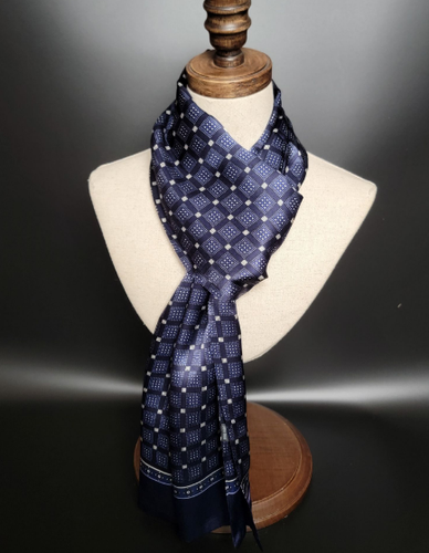 100% Silk Satin Scarf men women neckerchief Wrap Plaids