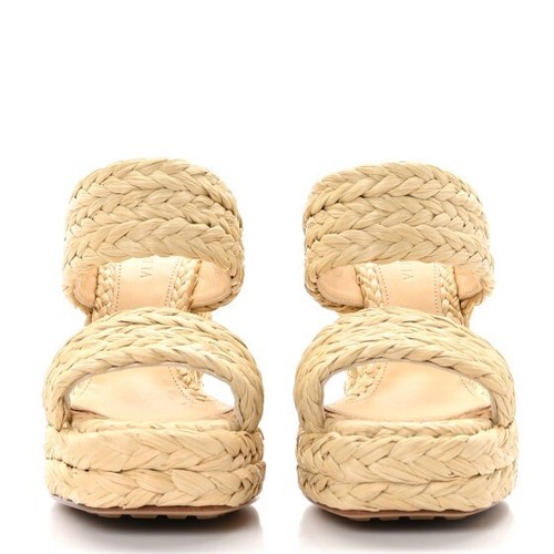 Pre-owned Bottega Veneta Canalazzo Sandal Trinity Weave Cane Sugar Size 40 Nwb In Beige