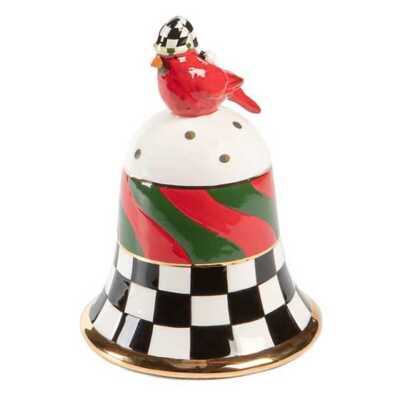 Brand New Mackenzie Childs Night Cap Cardinal Bell