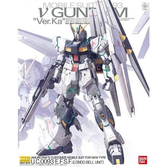 MG 1/100 RX-93 Nu Gundam Ver. Комплект модели Ka Bandai Hobby
