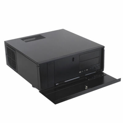 Silverstone GD07B-C (Black, USB Type-C port) MATX/ATX/E-ATX HTPC Case