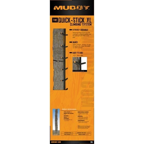 Muddy Outdoors Climbing Sticks for Tree Climbing - 20' Tall / 5 Sections / 48''