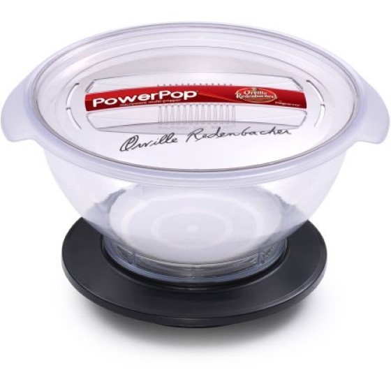 Power Pop Microwave Popcorn Popper 12cups Fresh Air Popped Quick As 2-1/2 Minute