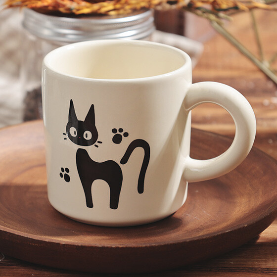 mugiページ Kiki's Delivery Service Mug Cup Studio Ghibli Jiji Kitchen